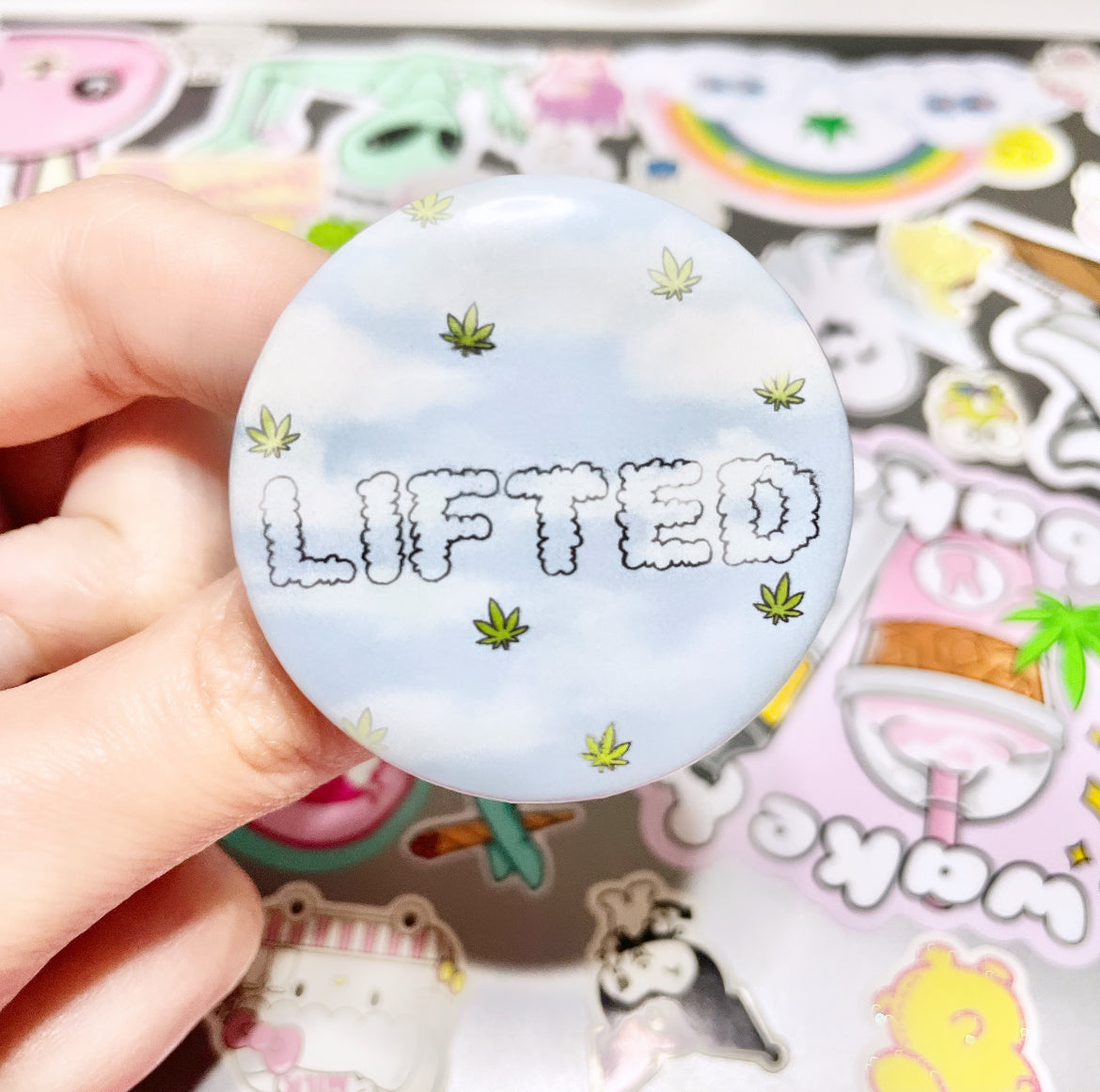 Lifted Button 1.75”