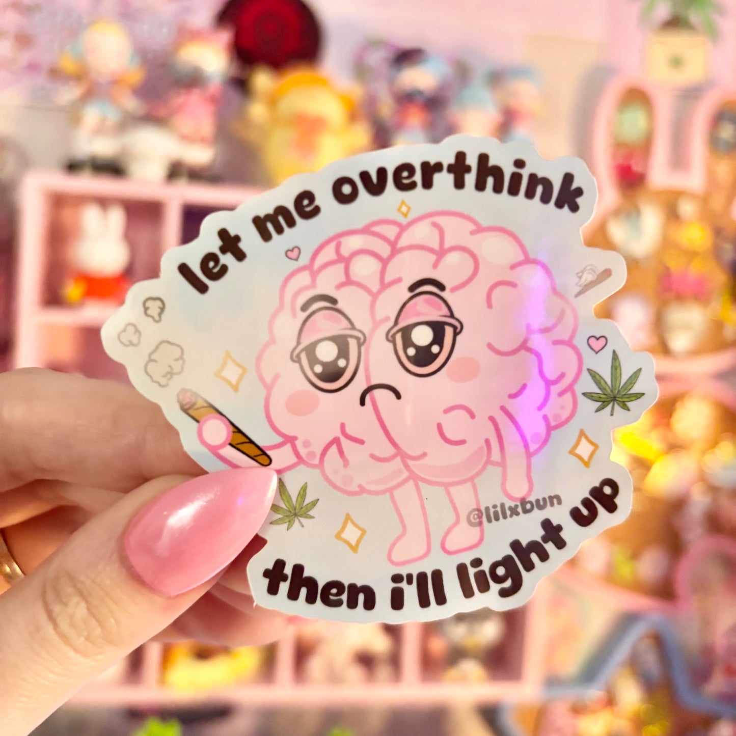 Overthinking Vinyl Sticker