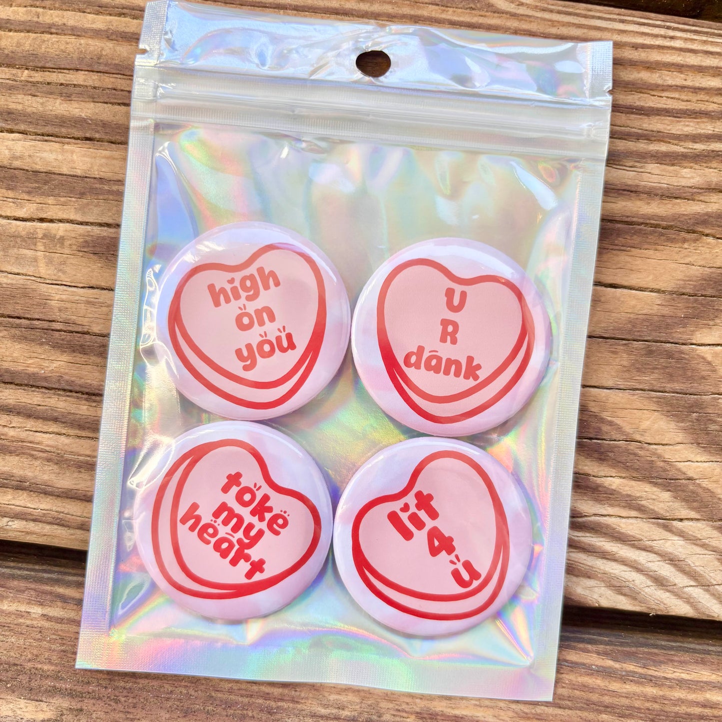 Stoney Candy Heart Button Pack