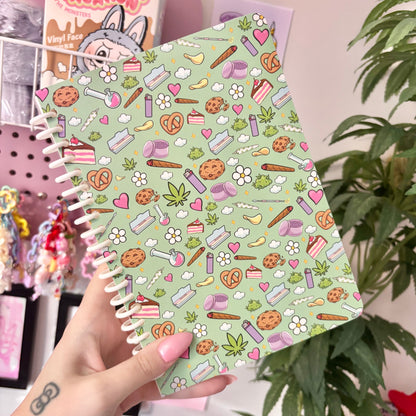 kawaii notebook - green