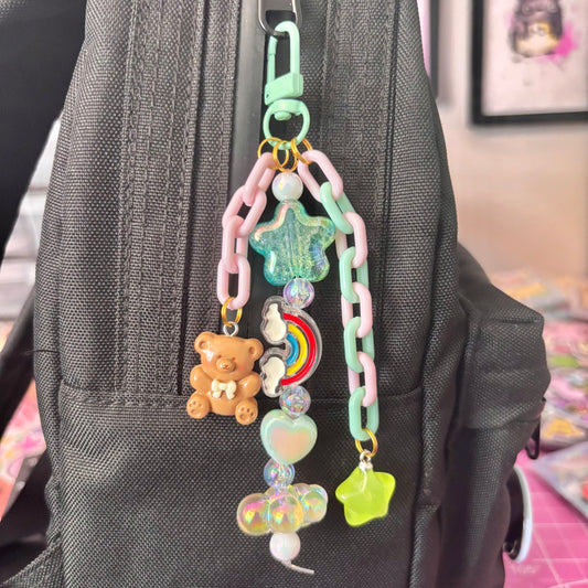 Rainbow Fog Keychain