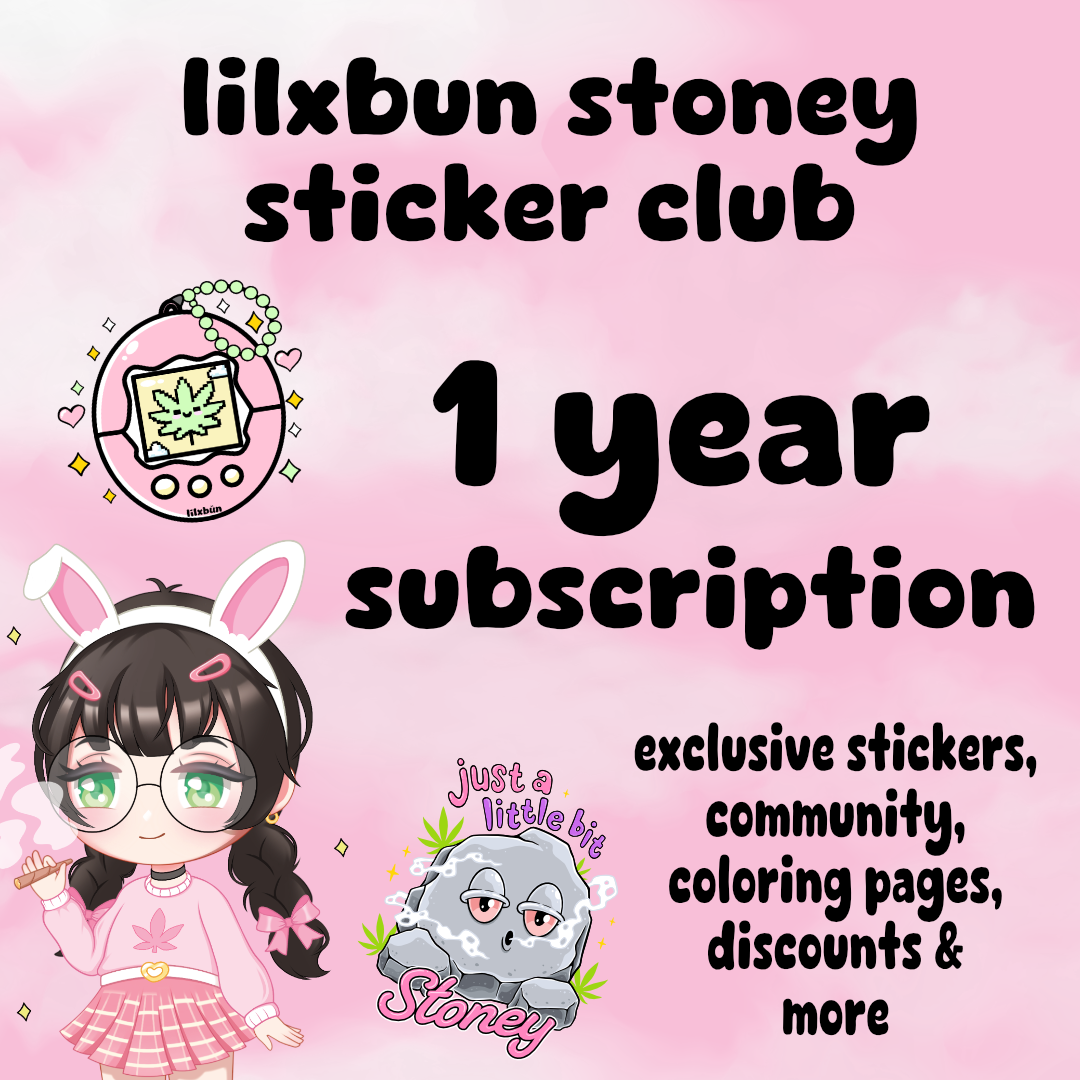 Lilxbun Sticker Club 1 Year