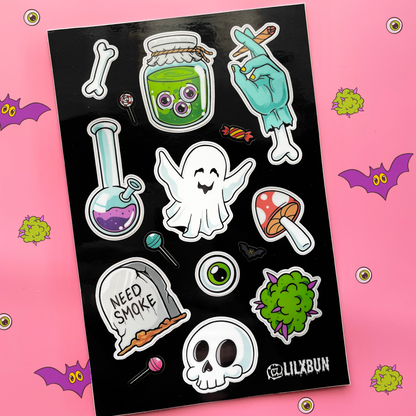 Spooky Stoner Sticker Sheet